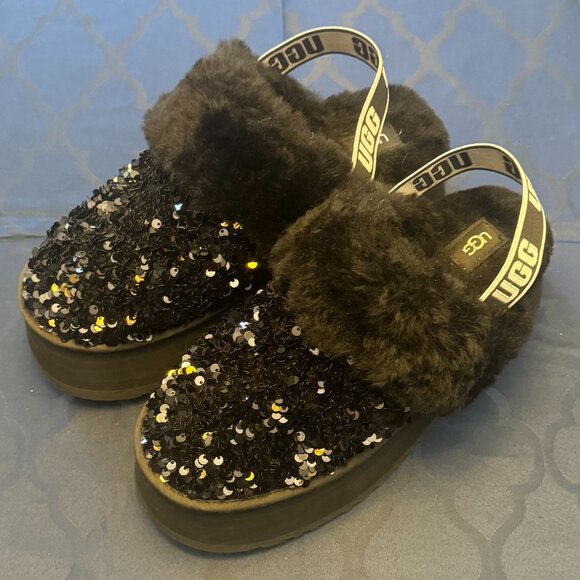 UGG Funkette platform sequin slides ~ 9 - Picture 2 of 9